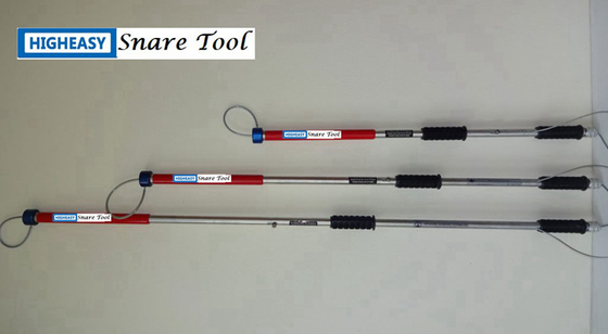 Single release snare tool stiffy snare tool 48" stainless handle